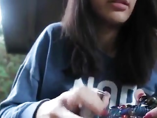 Stranger records camgirl in public
