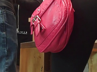 VERY close black yoga pants