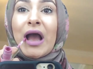 hijabi dick sucking lips