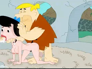 Fred and Barney fuck Betty Flintstones at..