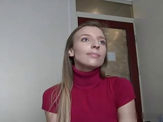 Cute Tiny student make her casting