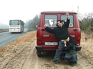 public fuck on traffic street