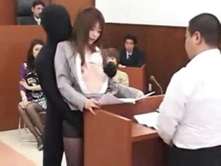 Japanese Babe Lawyer Gets Fucked By A Invisible..