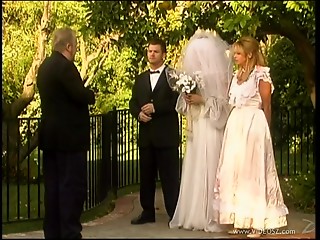 Sexually excited bride is drilled inexperienced..