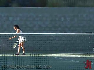 Super Breasty Tennis Players Play With A Fucking..